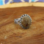 انگشتر عقیق شجر نقره مردانه طرح هومان - Image 3