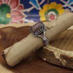 انگشتر عقیق سلیمانی نقره مردانه طرح کاوه - Image 3