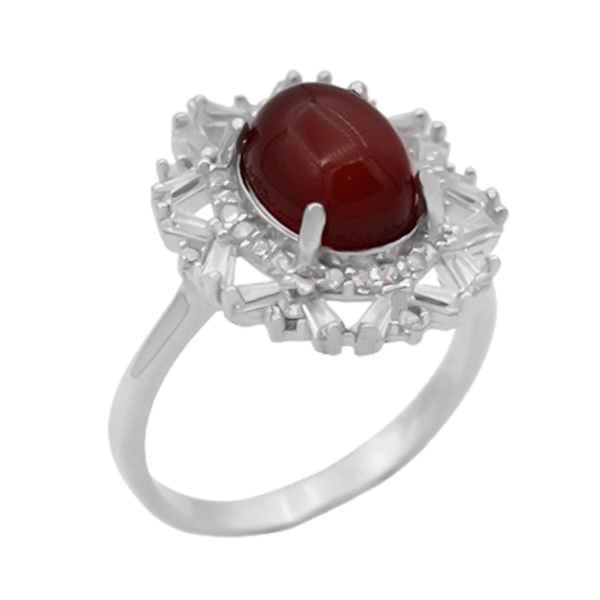 4-1-1870red-agate-shadi-ring (1) انگشتر عقیق سرخ زنانه نقره مجلسی