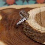 انگشتر عقیق شجر نقره زنانه طرح مهوش - Image 3