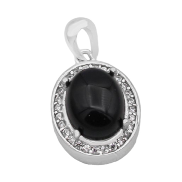 4-3-630 black-agate-nasrin-necklace(1) گردنبند عقیق سیاه زیبا