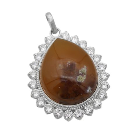 گردنبند شجر زنانه نقره دست ساز جواهری طرح فائزه + حرز امام جواد (ع)