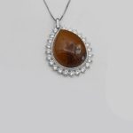 گردنبند شجر زنانه نقره دست ساز جواهری طرح فائزه + حرز امام جواد (ع) - Image 3