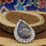 گردنبند شجر زنانه نقره دست ساز جواهری طرح نیلوفر + حرز امام جواد (ع) - Image 2