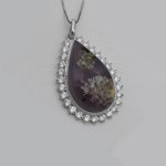 گردنبند شجر زنانه نقره دست ساز جواهری طرح نیلوفر + حرز امام جواد (ع) - Image 3