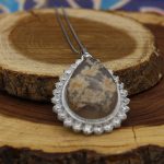 گردنبند شجر زنانه نقره دست ساز جواهری طرح شوکت + حرز امام جواد (ع) - Image 2