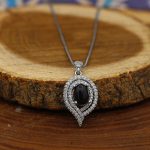 گردنبند عقیق مشکی نقره زنانه طرح تینا - Image 3