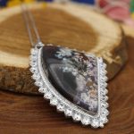 گردنبند شجر زنانه نقره دست ساز جواهری طرح ایران + حرز امام جواد (ع) - Image 2