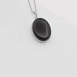 گردنبند عقیق سرخ نقره زنانه و مردانه طرح نامدار + حرز امام جواد (ع) + تربت امام حسین (ع) - Image 3