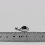 گردنبند عقیق مشکی نقره زنانه طرح مهبد - Image 4