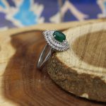 نیم ست عقیق سبز نقره زنانه طرح حسنا - Image 4