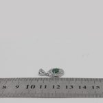 گردنبند زمرد زامبیا الماس تراش نقره زنانه طرح کوثر - Image 4