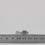 گردنبند زمرد زامبیا الماس تراش نقره زنانه طرح شیما - Image 4