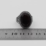 انگشتر گارنت نقره مردانه طرح سردار دلها - Image 4