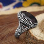 انگشتر گارنت نقره مردانه طرح سردار دلها - Image 2