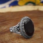 انگشتر گارنت نقره مردانه طرح سردار دلها - Image 3