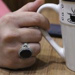 انگشتر گارنت نقره مردانه طرح سردار دلها - Image 5