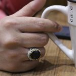 انگشتر گارنت نقره مردانه طرح نوید - Image 5