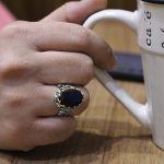 انگشتر گارنت نقره مردانه طرح شهرام - Image 4