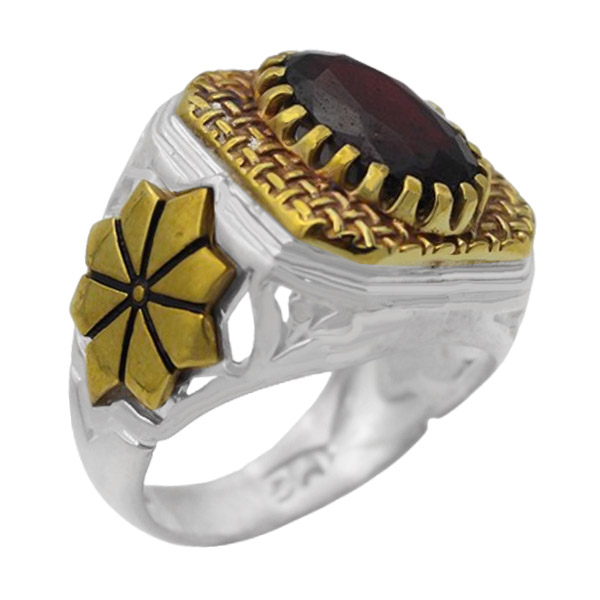9-1-183garnet-poria-ring (1) زیباترین انگشتر گارنت ارزان