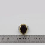 انگشتر گارنت نقره مردانه طرح پویا - Image 5