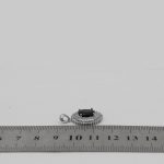 گردنبند گارنت الماس تراش نقره زنانه طرح ملکه - Image 4