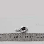 گردنبند گارنت الماس تراش نقره زنانه طرح الهه - Image 4