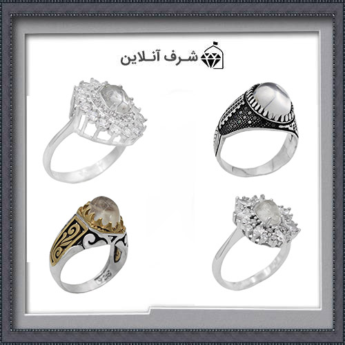 قیمت سنگ در نجف در انگشتر های مردانه و زنانه