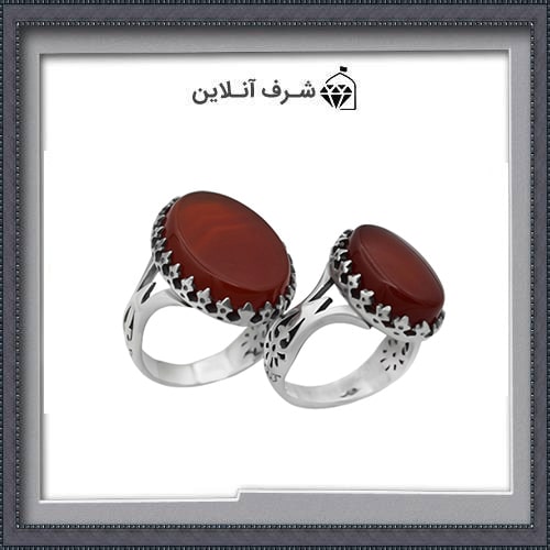 گذاشتن انگشتر ست مردانه و زنانه عقیق در گلاب