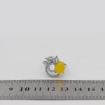 انگشتر شرف الشمس نقره زنانه طرح خاطره + حکاکی - Image 4