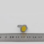 انگشتر شرف الشمس نقره زنانه طرح کیانا + حکاکی - Image 4