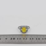 انگشتر شرف الشمس نقره زنانه طرح تابان + حکاکی - Image 4