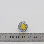 انگشتر شرف الشمس نقره زنانه طرح شیوا + حکاکی - Image 4