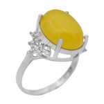 انگشتر شرف الشمس نقره زنانه طرح فرسیما + حکاکی