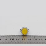 انگشتر شرف الشمس نقره زنانه طرح مژده + حکاکی - Image 4