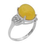 انگشتر شرف الشمس نقره زنانه طرح نازپری + حکاکی