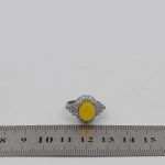 انگشتر شرف الشمس نقره زنانه طرح تیارا + حکاکی - Image 4