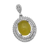 گردنبند شرف الشمس زنانه نقره طرح آنوشا + حکاکی