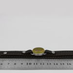 دستبند شرف الشمس نقره چرم طبیعی مشکی دو لایه طرح معین + حرز امام جواد (ع) + آیت الکرسی + حکاکی شرف الشمس - Image 4