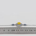 دستبند شرف الشمس نقره زنانه طرح نادیا + حکاکی - Image 4