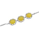 دستبند شرف الشمس نقره زنانه طرح کتایون + حکاکی