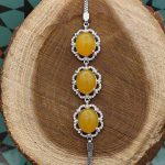 دستبند شرف الشمس نقره زنانه طرح کتایون + حکاکی - Image 2