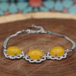 دستبند شرف الشمس نقره زنانه طرح کتایون + حکاکی - Image 3