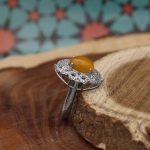 نیم ست شرف الشمس نقره زنانه طرح رها + حکاکی - Image 4