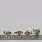 نیم ست شرف الشمس نقره زنانه طرح رها + حکاکی - Image 5