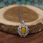 نیم ست شرف الشمس نقره زنانه طرح دلارام + حکاکی - Image 3