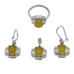 نیم ست شرف الشمس نقره زنانه طرح سوران + حکاکی