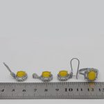 نیم ست شرف الشمس نقره زنانه طرح سوران + حکاکی - Image 5