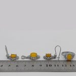 نیم ست شرف الشمس نقره زنانه طرح رامانا + حکاکی - Image 5