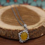 نیم ست شرف الشمس نقره زنانه طرح رامانا + حکاکی - Image 2